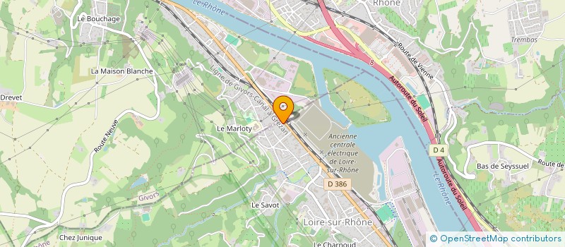 localisation de l'entreprise MADAME JULIE DA COSTA  LOIRE-SUR-RHONE