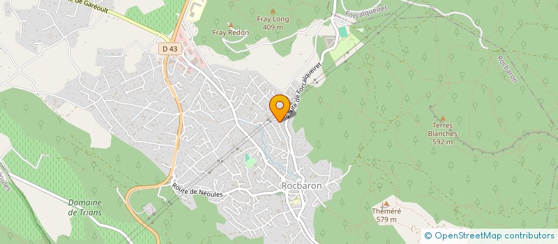 localisation de l'entreprise MADAME JULIE DA SILVA  ROCBARON