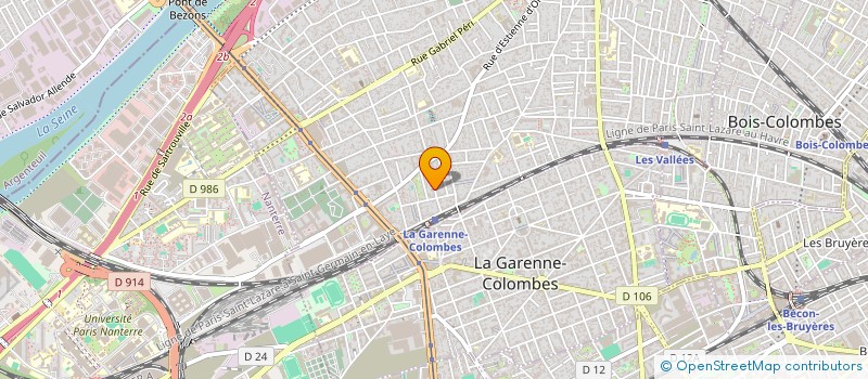 localisation de l'entreprise MADAME JULIE DAGANAUD à COLOMBES