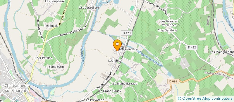 localisation de l'entreprise MADAME JULIE DAGON  CHATEAUNEUF-SUR-CHARENTE