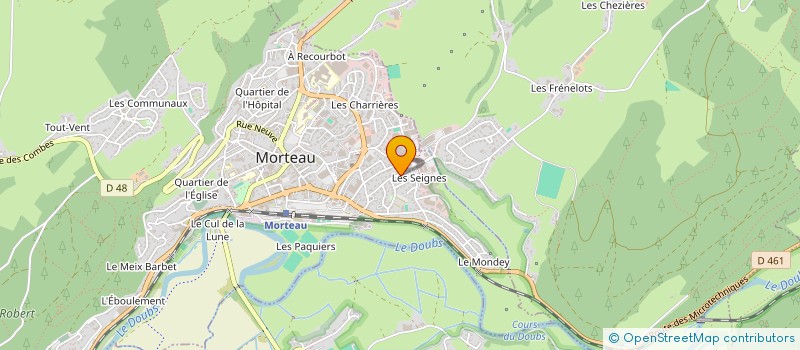 localisation de l'entreprise MADAME JULIE DALLENBACH  MORTEAU