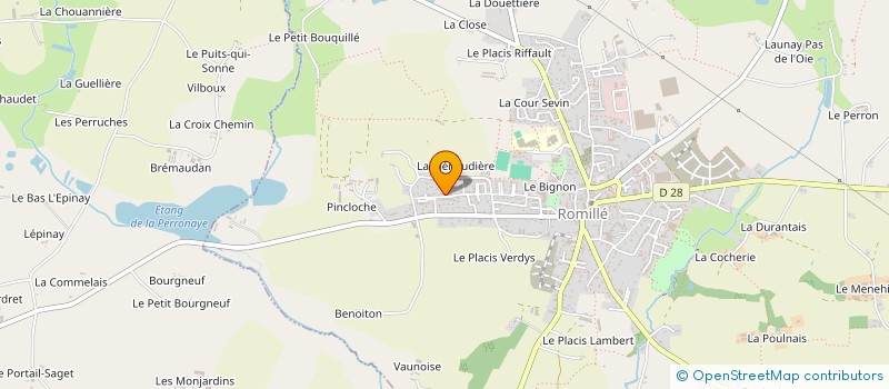 localisation de l'entreprise MADAME JULIE DANET  ROMILLE