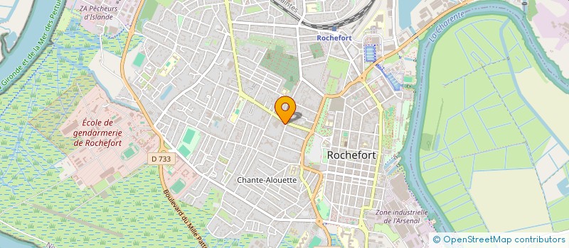 localisation de l'entreprise MADAME JULIE DANIELE HELENA ORSONNEAU  ROCHEFORT