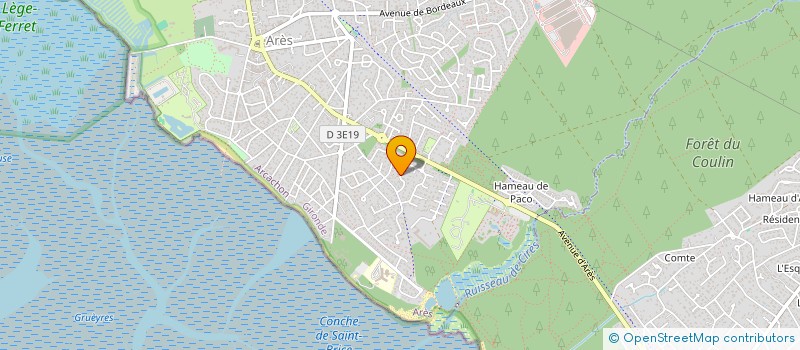 localisation de l'entreprise MADAME JULIE DARGAUD  ARES