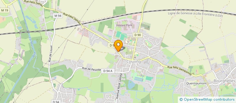 localisation de l'entreprise MADAME JULIE DAUBERCIES  CYSOING