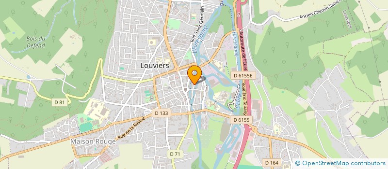 localisation de l'entreprise MADAME JULIE DAUFRESNE  LOUVIERS