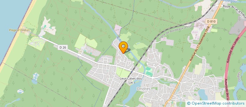 localisation de l'entreprise MADAME JULIE DAUGA  ONDRES