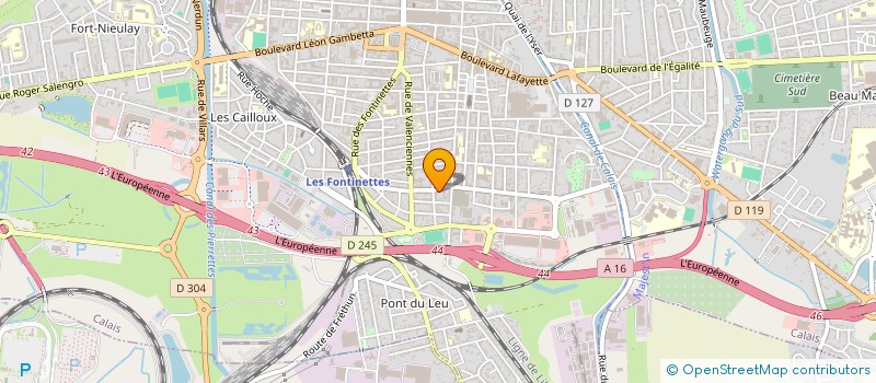 localisation de l'entreprise MADAME JULIE DAVION  CALAIS