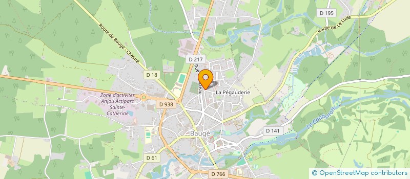 localisation de l'entreprise MADAME JULIE DAVY  BAUGE-EN-ANJOU