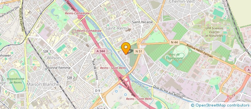 localisation de l'entreprise MADAME JULIE DE COISY  REIMS