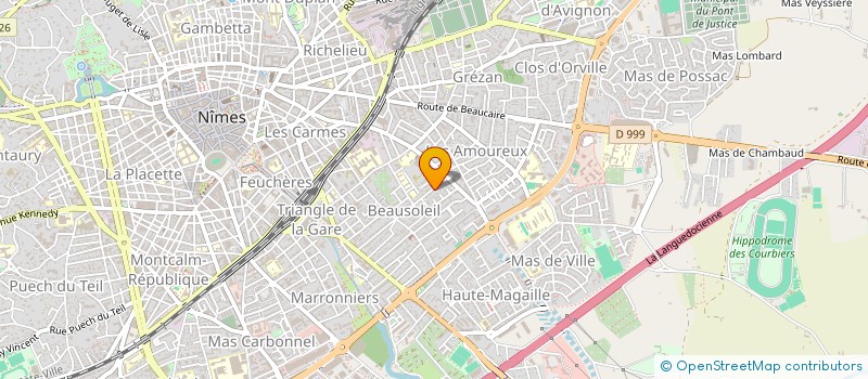 localisation de l'entreprise MADAME JULIE DE LA CRUZ  NIMES