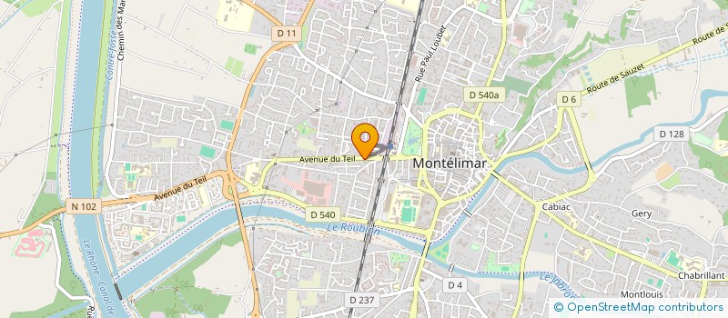 localisation de l'entreprise MADAME JULIE DE VAULX  MONTELIMAR