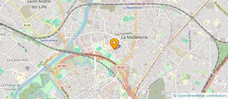 localisation de l'entreprise MADAME JULIE DEBACKER à LA MADELEINE
