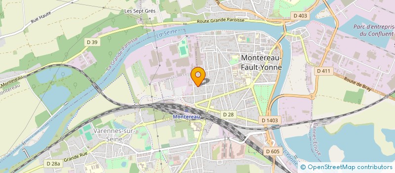 localisation de l'entreprise MADAME JULIE DEBELLEIX  MONTEREAU-FAULT-YONNE