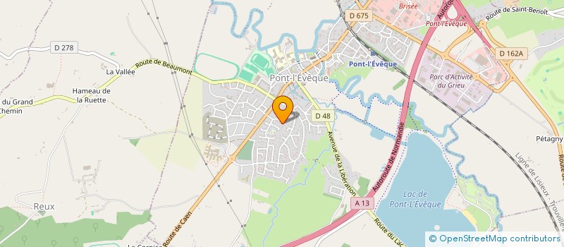 localisation de l'entreprise MADAME JULIE DEBENEST  PONT-L'EVEQUE