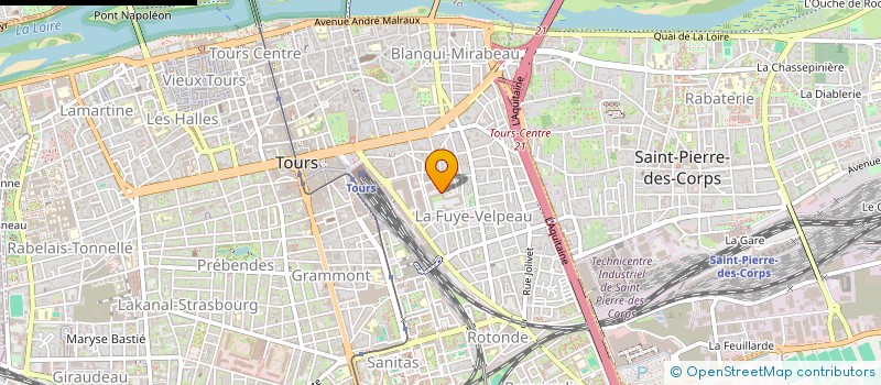 localisation de l'entreprise MADAME JULIE DEBOUT  TOURS