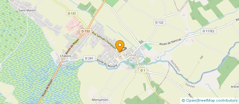 localisation de l'entreprise MADAME JULIE DEBROYE  LE GUA