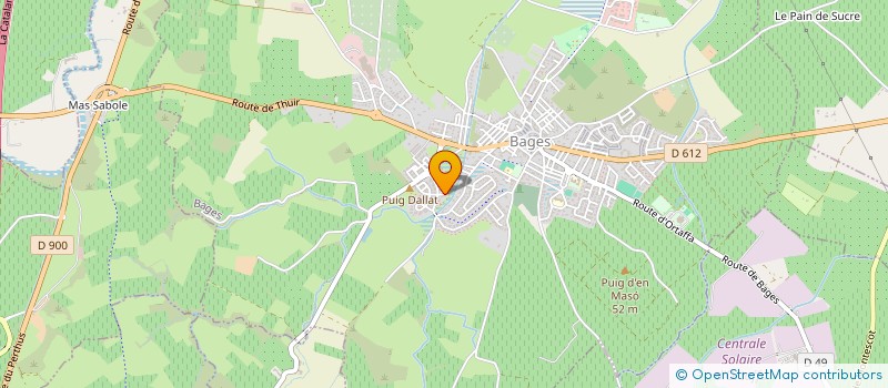 localisation de l'entreprise MADAME JULIE DECLE  BAGES