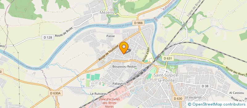 localisation de l'entreprise MADAME JULIE DEJOIE  SAINT-SULPICE-LA-POINTE