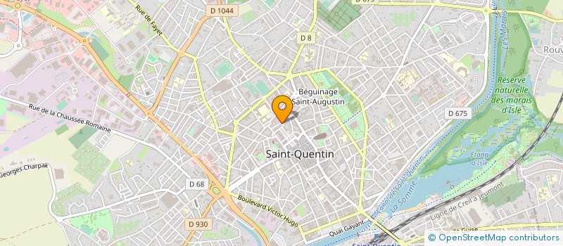 localisation de l'entreprise MADAME JULIE DELACROIX à SAINT-QUENTIN