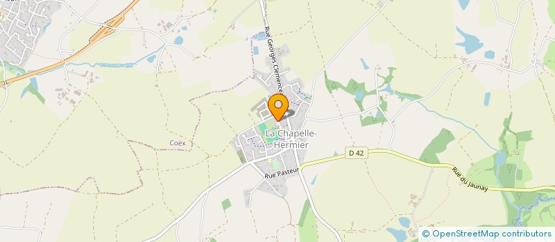 localisation de l'entreprise MADAME JULIE DELALONDE  LA CHAPELLE-HERMIER
