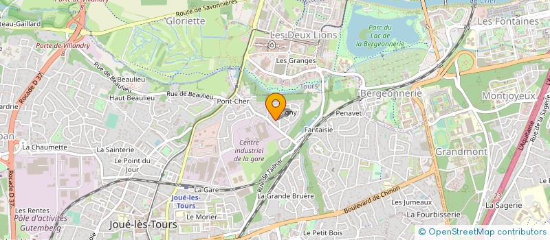 localisation de l'entreprise MADAME JULIE DELAVEAU  VEIGNE