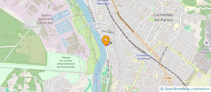 localisation de l'entreprise MADAME JULIE DELCOUR  LA FRETTE-SUR-SEINE