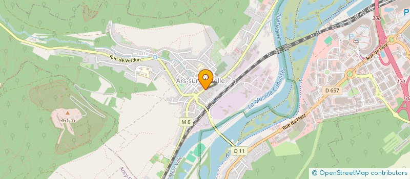 localisation de l'entreprise MADAME JULIE DELHAYE  ARS-SUR-MOSELLE