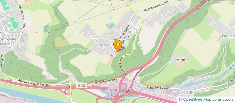 localisation de l'entreprise MADAME JULIE DELIE  ROGERVILLE