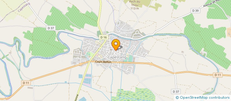 localisation de l'entreprise MADAME JULIE DELMAIRE  CAPESTANG