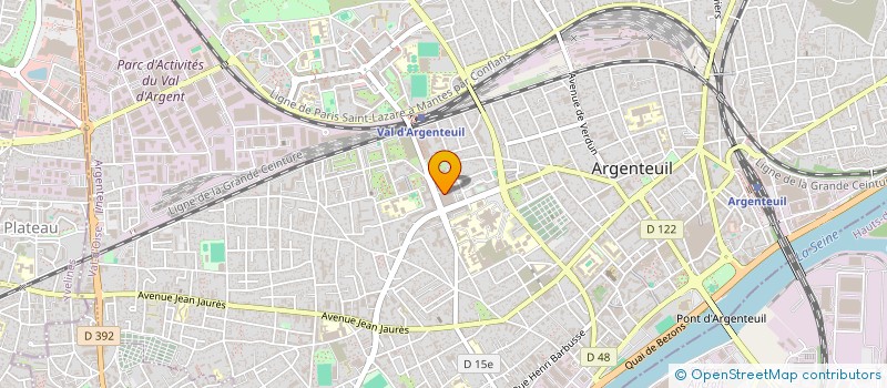 localisation de l'entreprise MADAME JULIE DELON  ARGENTEUIL