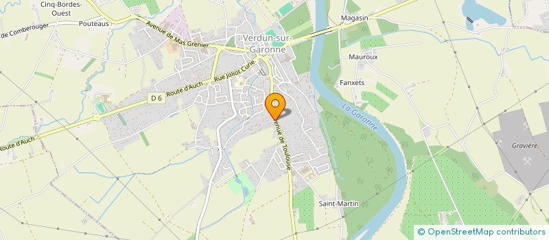 localisation de l'entreprise MADAME JULIE DENAT à VERDUN-SUR-GARONNE