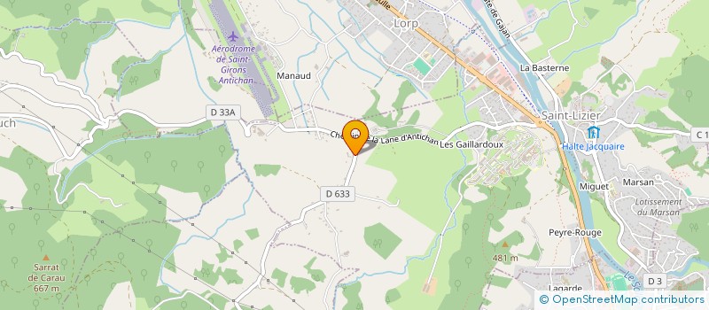 localisation de l'entreprise MADAME JULIE DEQUAIRE  SAINT-LIZIER