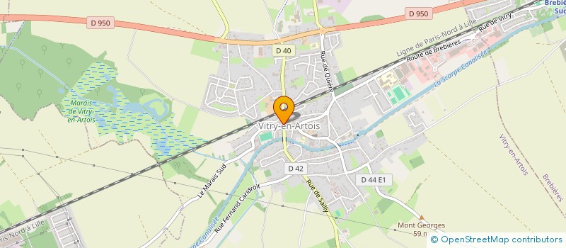 localisation de l'entreprise MADAME JULIE DEREU  VITRY-EN-ARTOIS