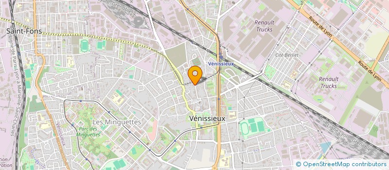 localisation de l'entreprise MADAME JULIE DERUBIA  VENISSIEUX