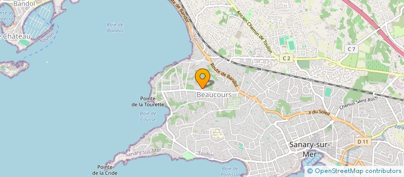 localisation de l'entreprise MADAME JULIE DESCHAMPS  SANARY-SUR-MER