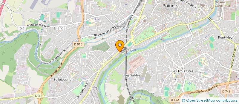 localisation de l'entreprise MADAME JULIE DEVILLARD  POITIERS