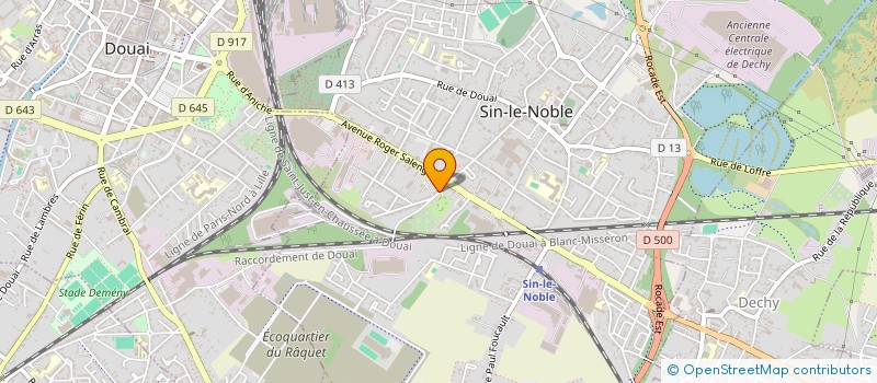 localisation de l'entreprise MADAME JULIE DEVREESE à SIN-LE-NOBLE