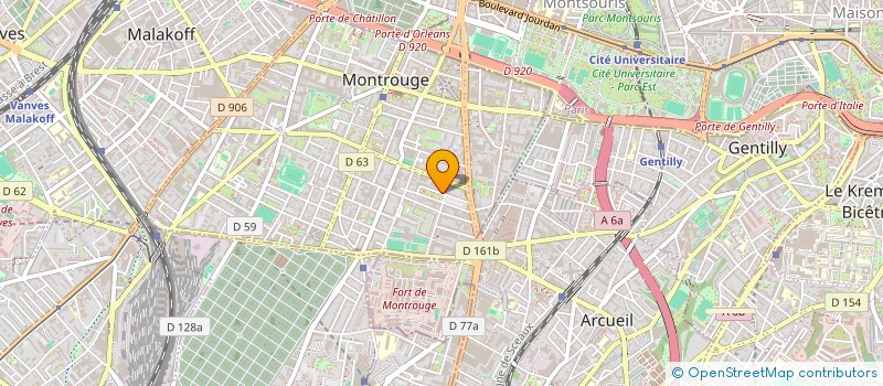 localisation de l'entreprise MADAME JULIE DIAB MARZOUK  MONTROUGE