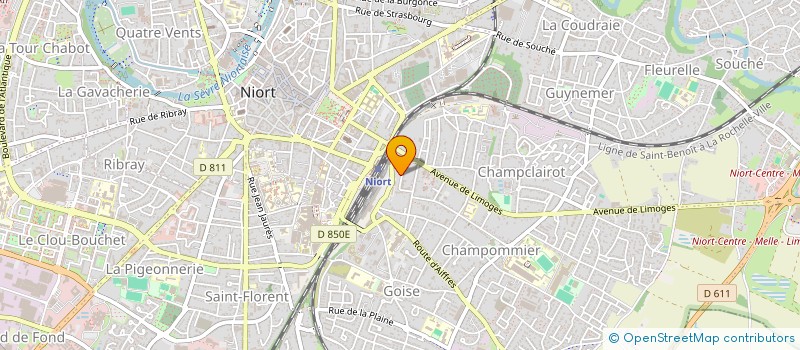 localisation de l'entreprise MADAME JULIE DIEUMEGARD à NIORT