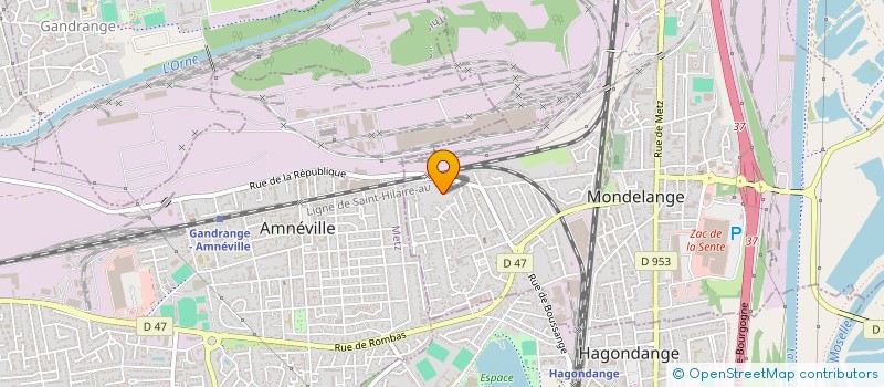 localisation de l'entreprise MADAME JULIE DOFFING  MONDELANGE