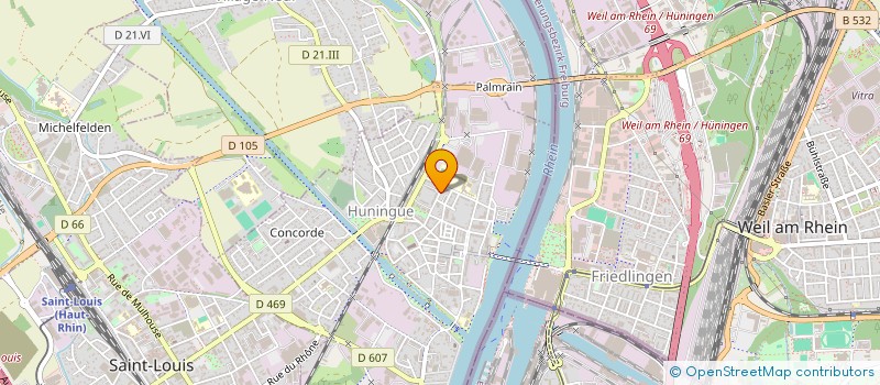 localisation de l'entreprise MADAME JULIE DOMAGALA  HUNINGUE