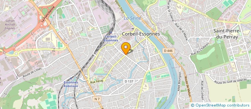 localisation de l'entreprise MADAME JULIE DONATIEN à CORBEIL-ESSONNES