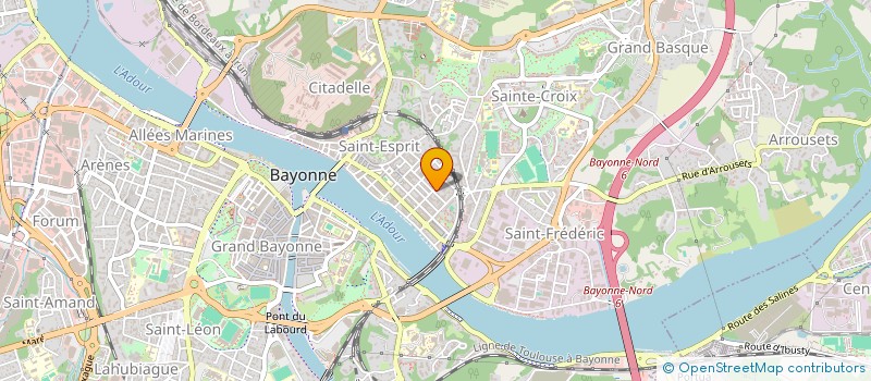 localisation de l'entreprise MADAME JULIE DONJON à BAYONNE