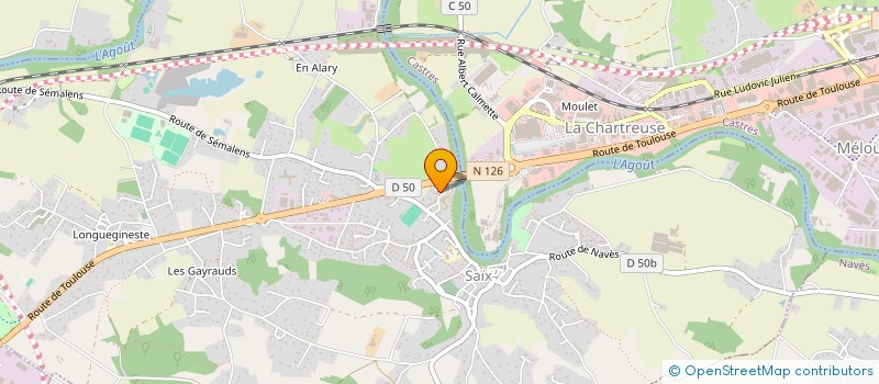 localisation de l'entreprise MADAME JULIE DORI  SAIX