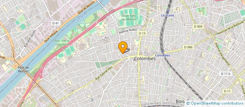 localisation de l'entreprise MADAME JULIE DORMOY  COLOMBES