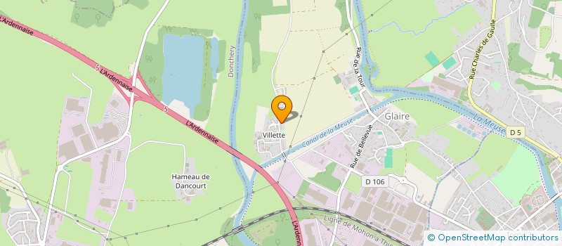 localisation de l'entreprise MADAME JULIE DOSSE  GLAIRE