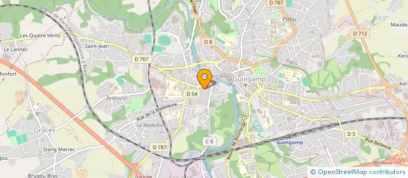 localisation de l'entreprise MADAME JULIE DREAU  GUINGAMP