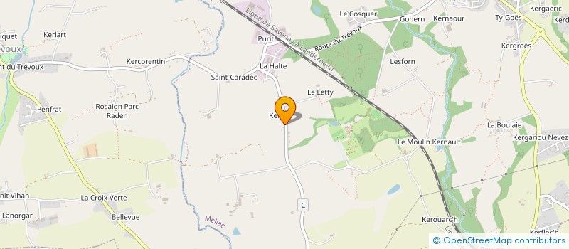 localisation de l'entreprise MADAME JULIE DRUON  MELLAC