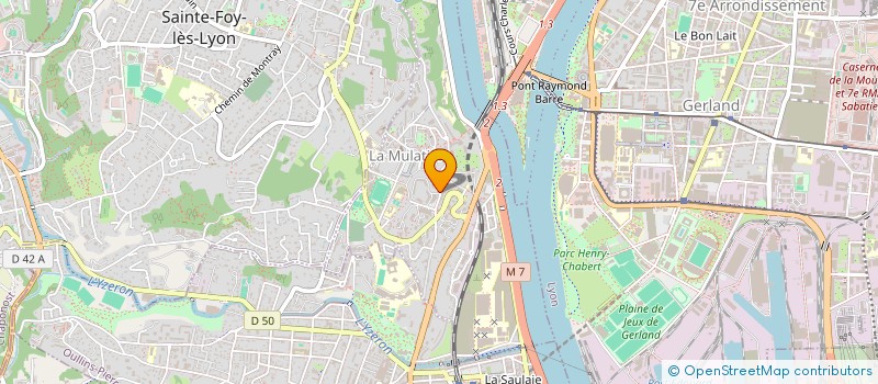 localisation de l'entreprise MADAME JULIE DUBOIS  LA MULATIERE